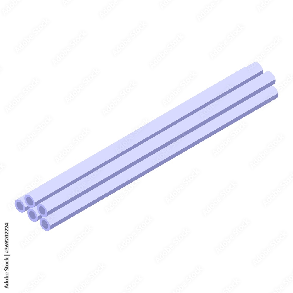 Metallurgy pipes icon. Isometric of metallurgy pipes vector icon for web design isolated on white background Metallurgy pipes icon. Isometric of metallurgy pipes vector icon for web design isolated on white background
