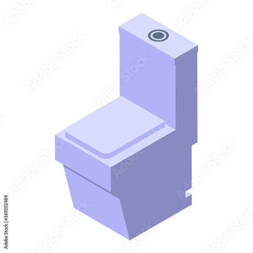Clean bidet icon. Isometric of clean bidet vector icon for web design isolated on white background