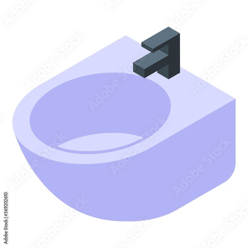 Shower bidet icon. Isometric of shower bidet vector icon for web design isolated on white background