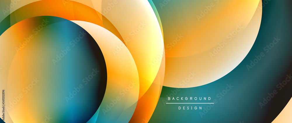 Circle modern geometric abstract background with liquid gradients Circle modern geometric abstract background with liquid gradients
