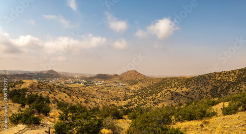 Mountain views near the Al-Hada tourist resort city in western Saudi Arabia