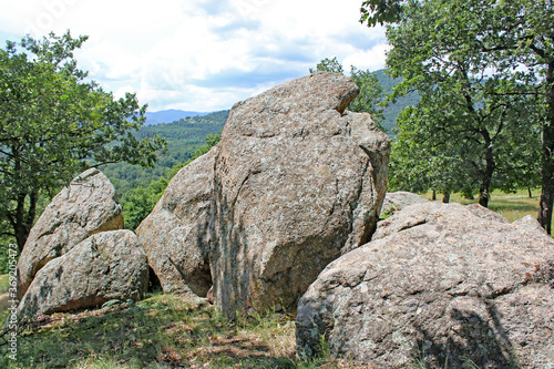 Rocks in the Sredna Gora Mountains in Bulgaria