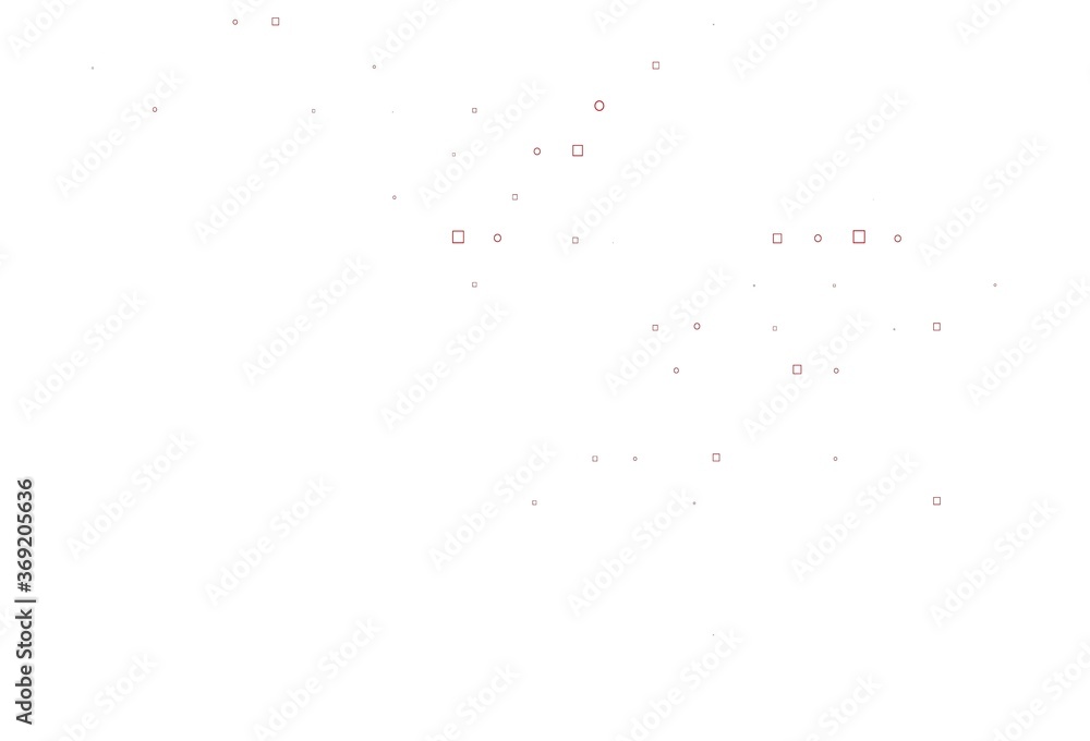 Light Red vector layout with circle spots, cubes.