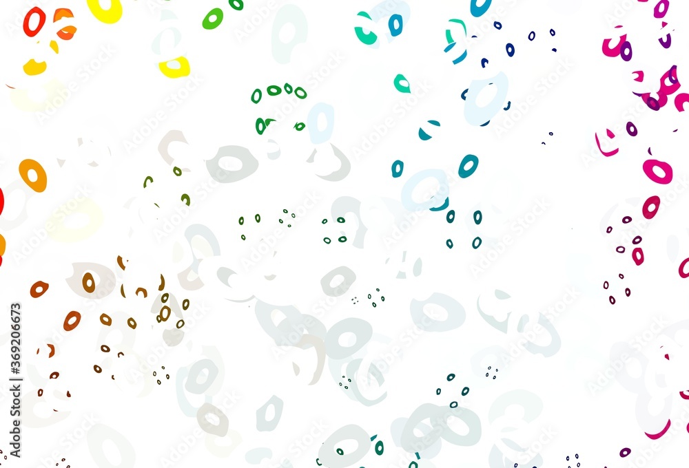 Light Multicolor, Rainbow vector cover with spots.