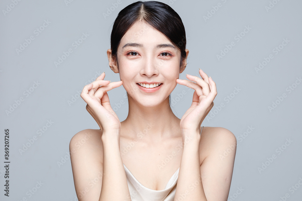 Portrait Of Beautiful Woman in Studio