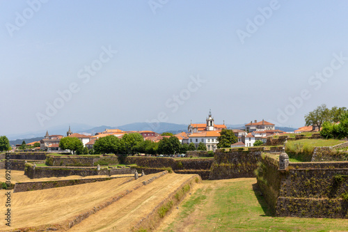 The Valença Fortress is one of the main military fortifications in Europe, with about 5 km of walled perimeter, overlooking the River Minho, in front of Tui. The many layers of defences.