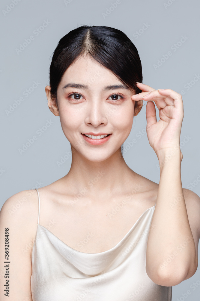 Portrait Of Beautiful Woman in Studio Portrait Of Beautiful Woman in Studio