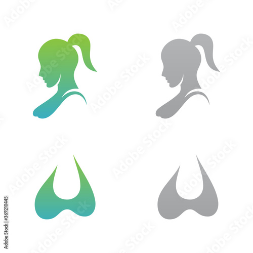 Set vector colorful woman fashion for boutique