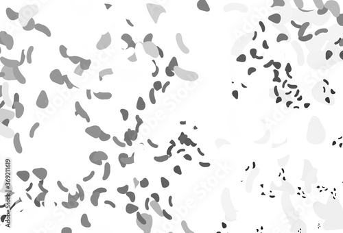 Light Silver, Gray vector backdrop with abstract shapes.