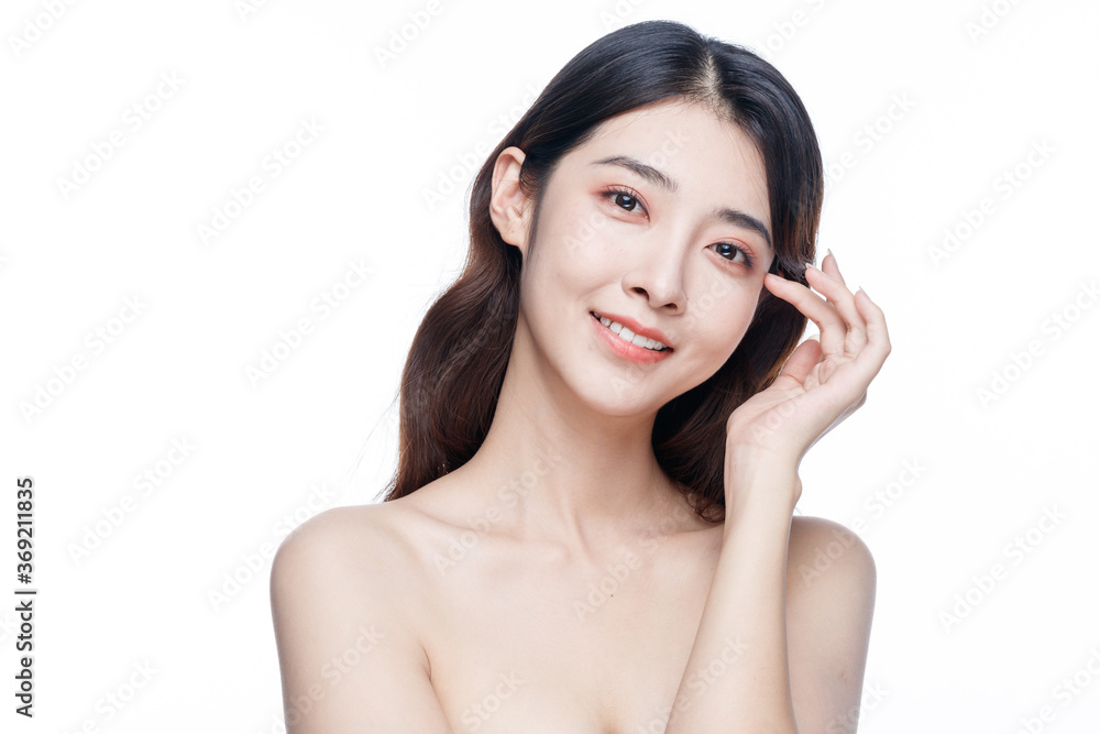 Portrait Of Beautiful Woman in Studio Portrait Of Beautiful Woman in Studio