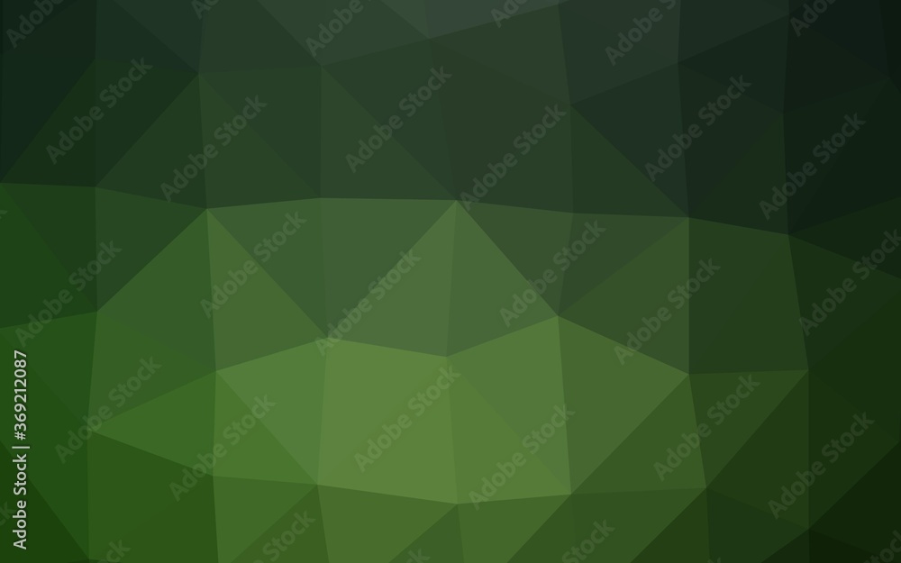 Dark Green vector abstract mosaic pattern. A vague abstract illustration with gradient. Elegant pattern for a brand book. Dark Green vector abstract mosaic pattern. A vague abstract illustration with gradient. Elegant pattern for a brand book.