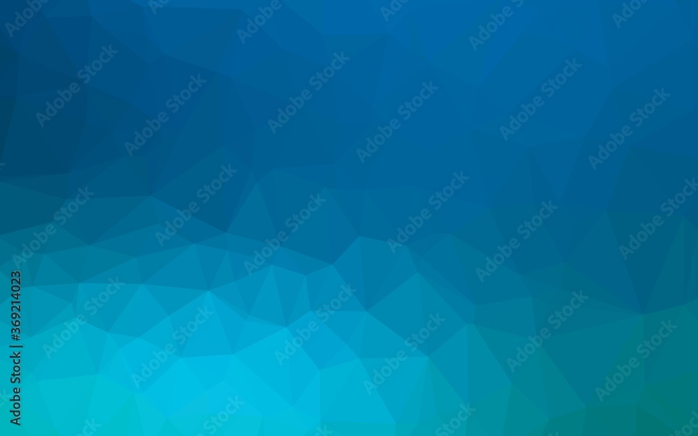 Light BLUE vector blurry triangle pattern. Colorful illustration in Origami style with gradient.  Polygonal design for your web site.