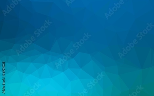 Light BLUE vector blurry triangle pattern. Colorful illustration in Origami style with gradient. Polygonal design for your web site.