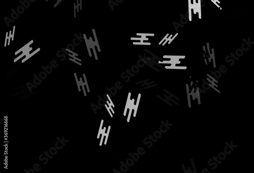Dark Silver, Gray vector layout with flat lines.