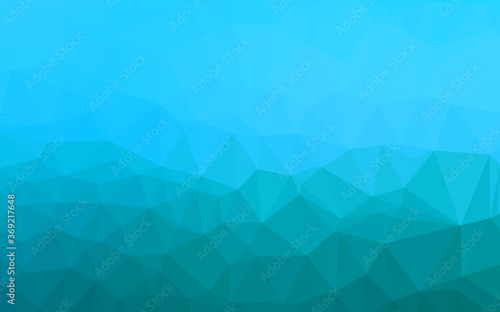 Fototapeta premium Light BLUE vector abstract mosaic pattern. Colorful illustration in abstract style with gradient. The best triangular design for your business.