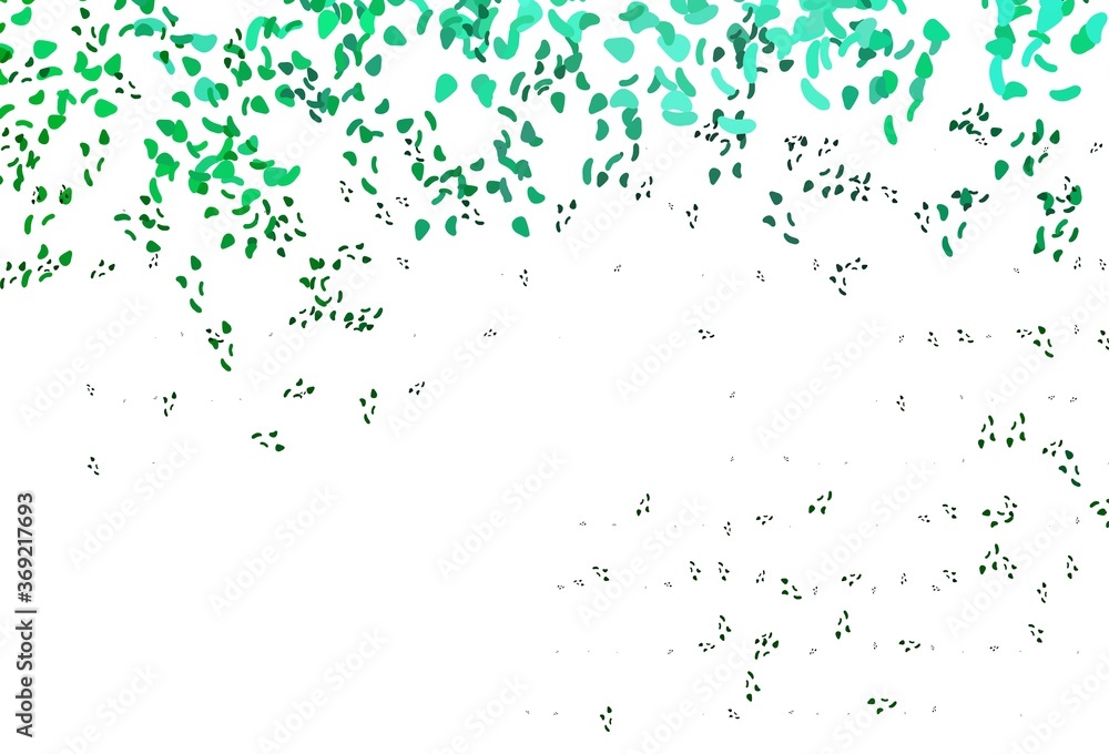 Light Green vector template with memphis shapes. Light Green vector template with memphis shapes.
