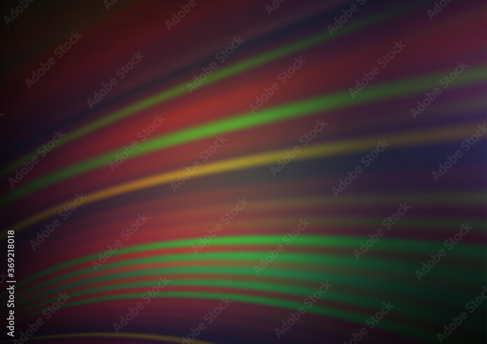Dark Green, Red vector bokeh and colorful pattern. Colorful illustration in abstract style with gradient. The elegant pattern for brand book.