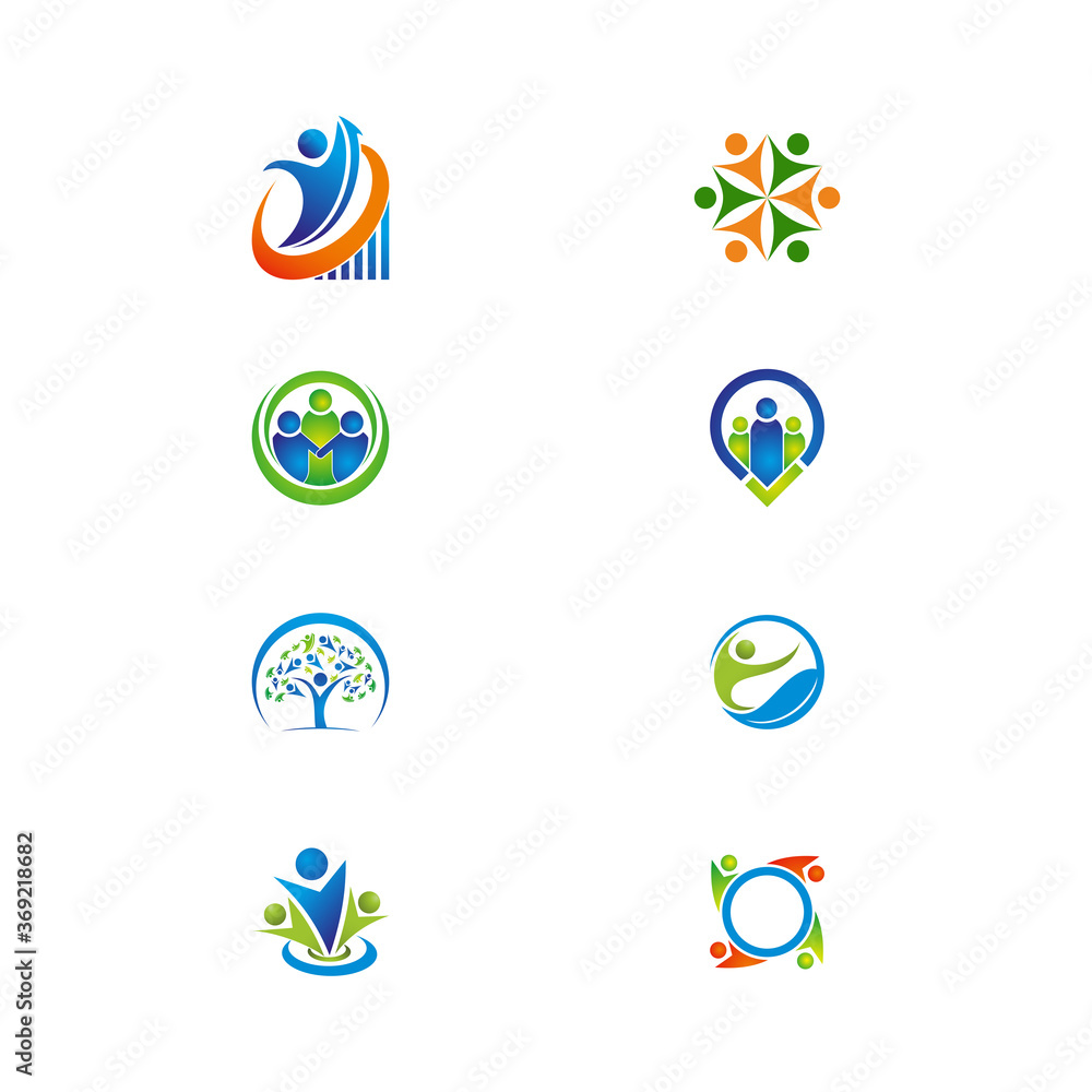 Vector illustration of a human character happiness