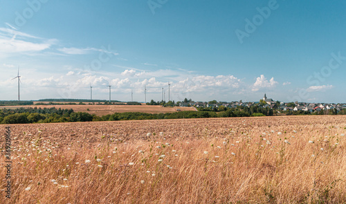 Wind turbines near Moersfeld in Germany