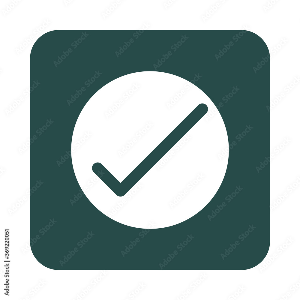 mobile application check mark web button menu digital flat style icon mobile application check mark web button menu digital flat style icon