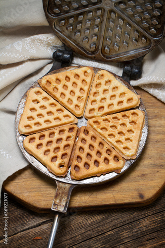 Old-fashioned homemade wafers