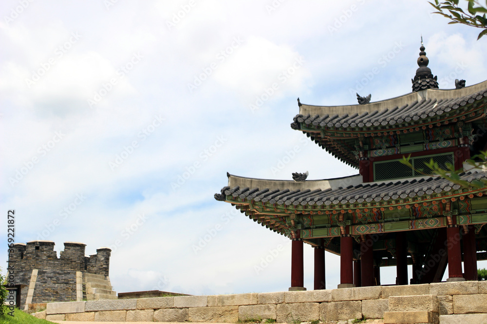 韓国　水原市にある世界遺産　華城