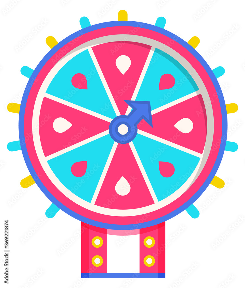 Wheel of fortune with winning numbers and sector bankrupt and bonus, flat style illustration. Game fortune wheel concept. Casino and gambling vector. Icon of casino fortune, wheel winner game Wheel of fortune with winning numbers and sector bankrupt and bonus, flat style illustration. Game fortune wheel concept. Casino and gambling vector. Icon of casino fortune, wheel winner game