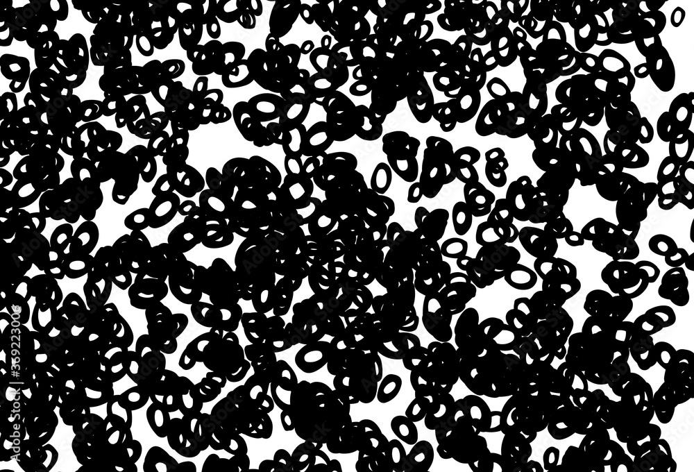 Black and white vector pattern with spheres. Black and white vector pattern with spheres.