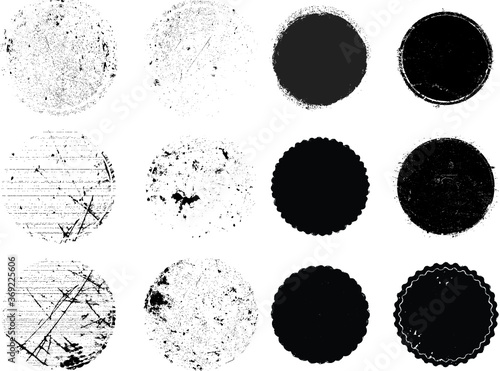 Wallpaper Mural Grunge post Stamps Collection. Banners, Insignias , Logos, Icons, Labels and Badges Set . vector distress textures.blank shapes. Torontodigital.ca