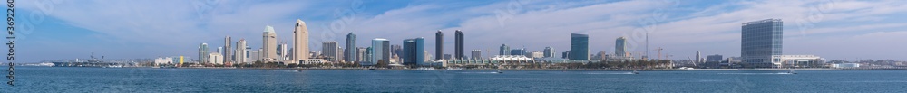 San Diego Waterfront as seen from Coronado Island, California, USA