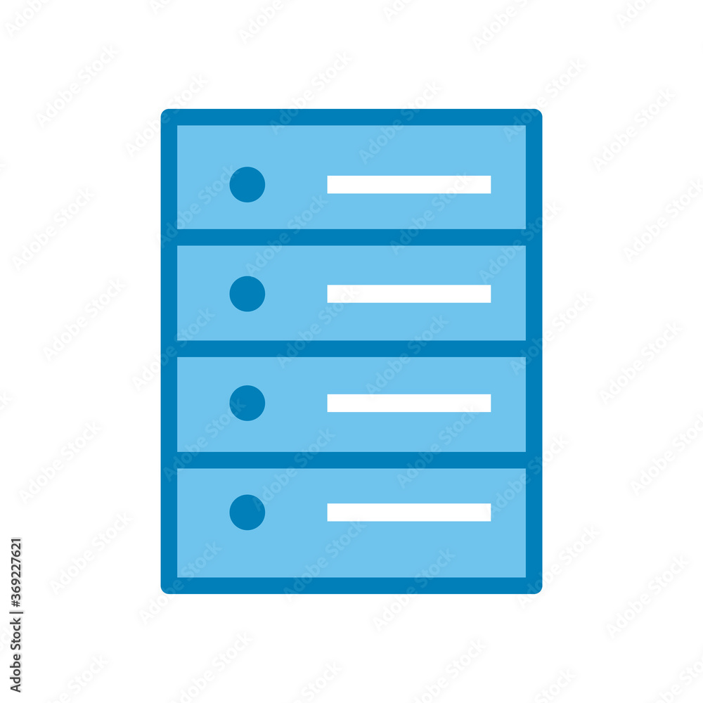 web hosting line and gradient style icon vector design web hosting line and gradient style icon vector design