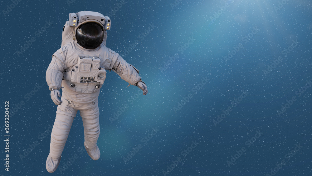 astronaut in empty space, spaceman flying free astronaut in empty space, spaceman flying free