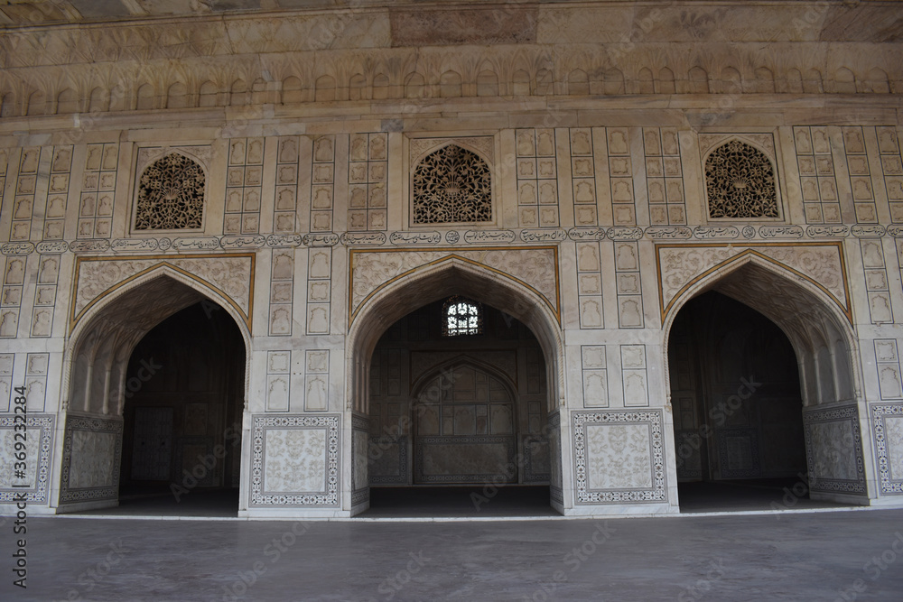 Nagina Masjid interior, Agra Fort, Uttar Pradesh state in India