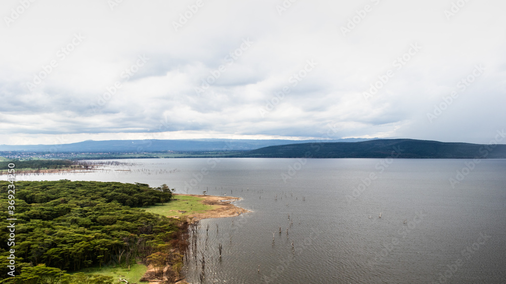 lake and clouds