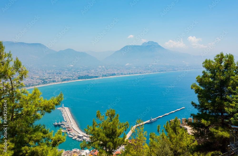 
Alanya panorama in summer on a sunny day