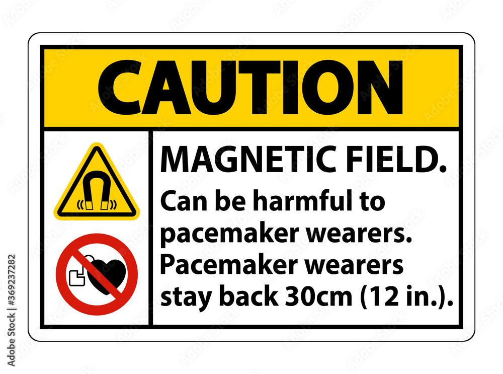 Caution Magnetic field can be harmful to pacemaker wearers.pacemaker wearers.stay back 30cm Caution Magnetic field can be harmful to pacemaker wearers.pacemaker wearers.stay back 30cm