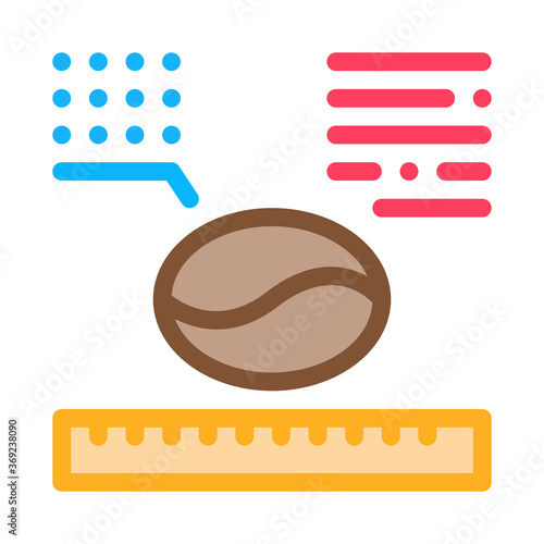coffee size icon vector. coffee size sign. color symbol illustration