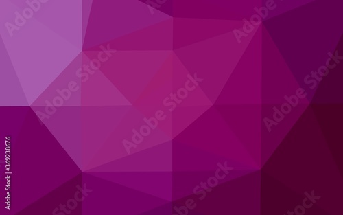 Dark Purple vector abstract mosaic pattern. Shining colored illustration in a Brand new style. Template for your brand book.