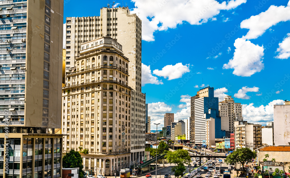Architecture of Downtown Sao Paulo in Brazil Architecture of Downtown Sao Paulo in Brazil