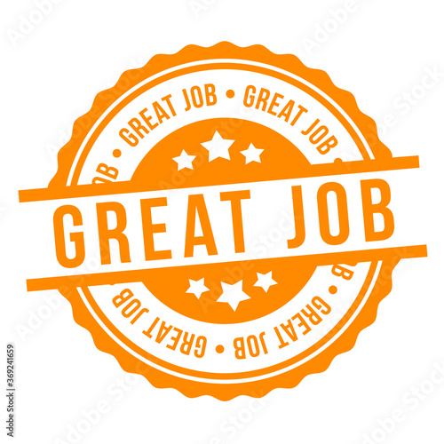 Great Job Badge. Vector Stamp.