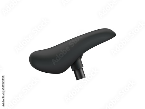 Saddle, seat bicycle BMX. Vector bike parts