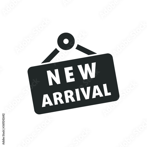 New arrival store sign vector icon illustration on white background