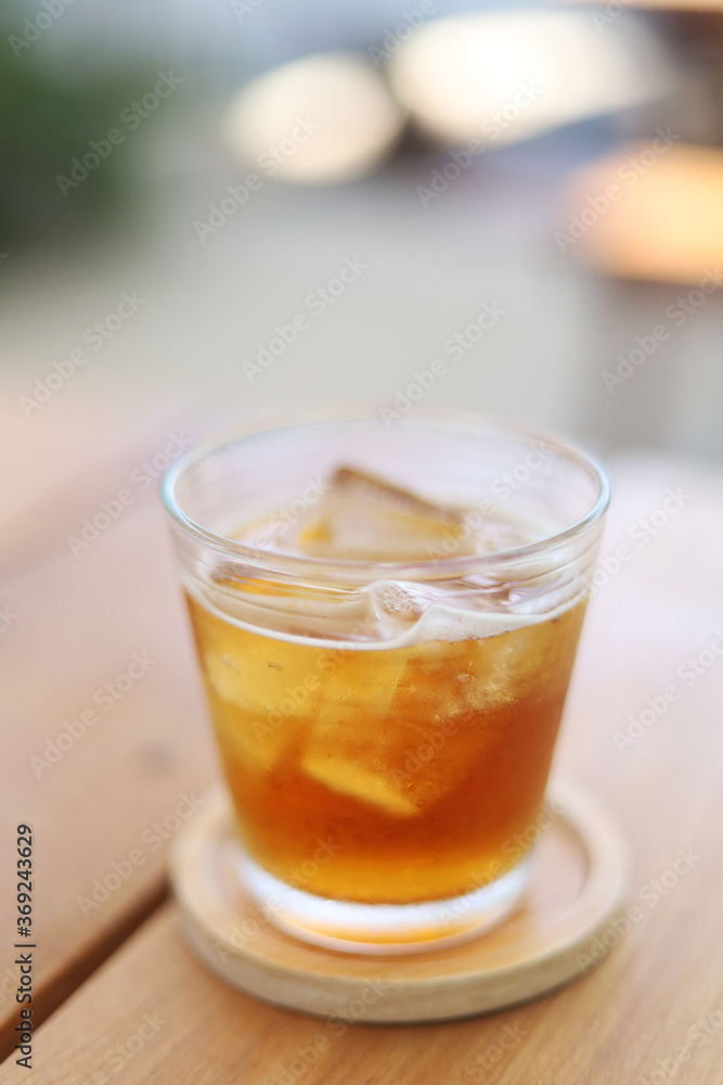 fresh drink on the wood table fresh drink on the wood table