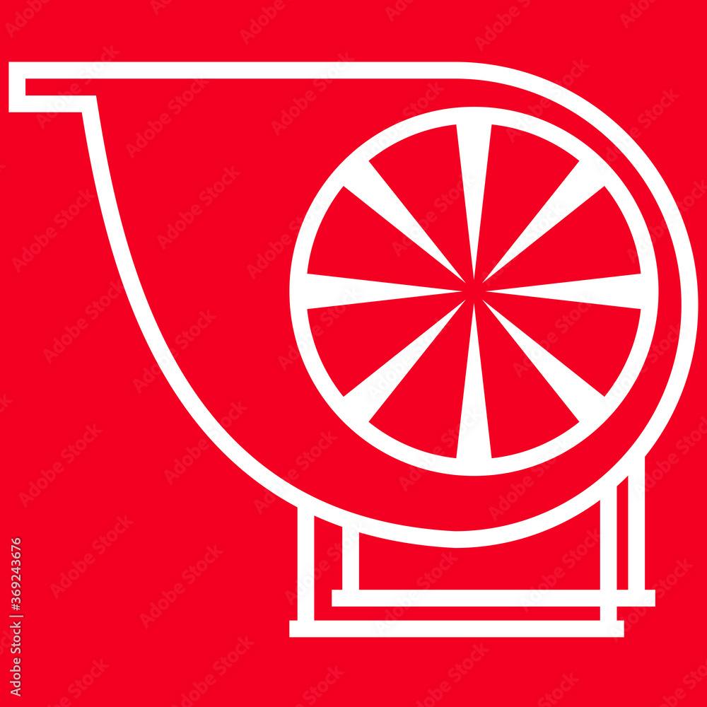centrifugal radial indusrtial fun vector icon centrifugal radial indusrtial fun vector icon