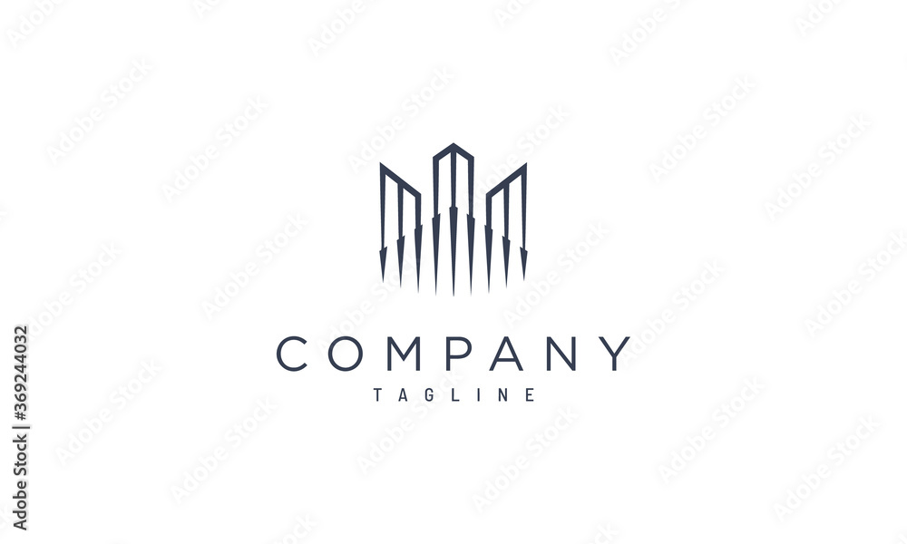 Logo template for real estate or property in a luxurious style Logo template for real estate or property in a luxurious style