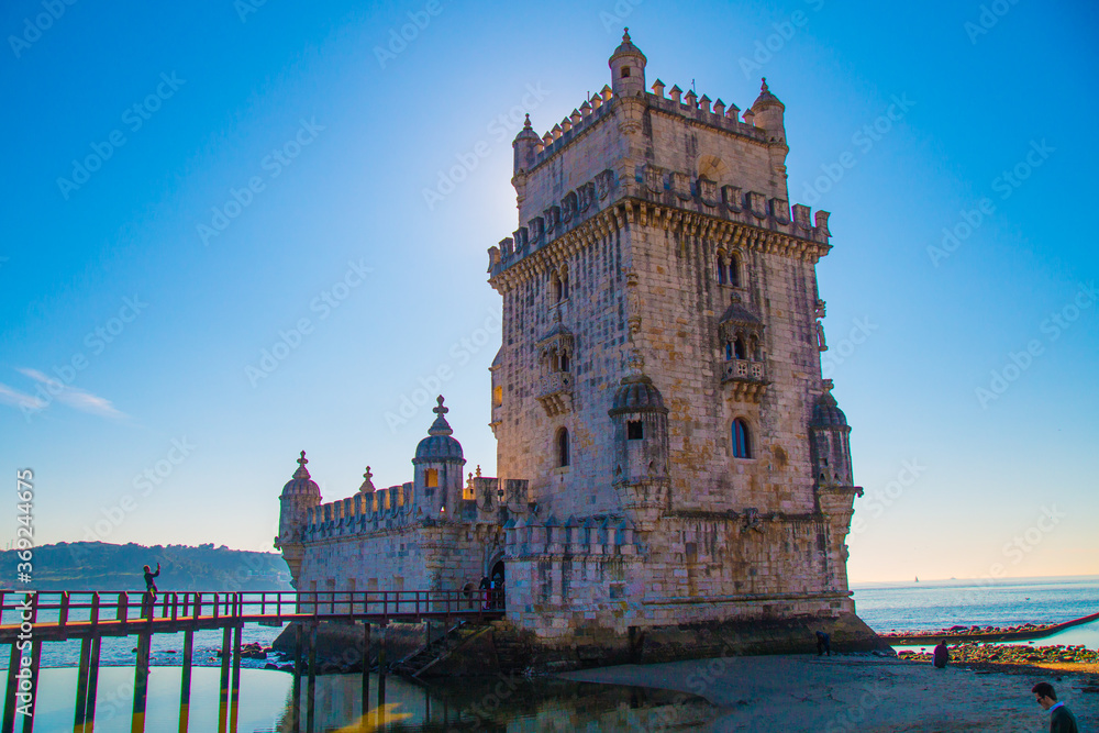 Belém Tower is a 16th-century fortification located in Lisbon. Since 1983, the tower has been a UNESCO World Heritage Site. It is often portrayed as a symbol of Europe's Age of Discoveries.