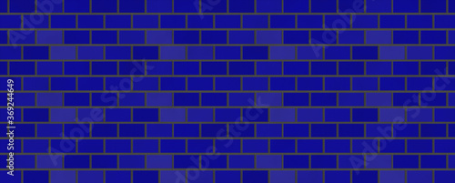 Empty brick wall with blue color with copy space. Beautiful brick wall blue color on blank background. Royalty high-quality free stock photo image of blank, empty brick background for design texture