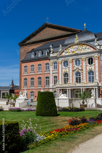 the palace at the Konstantin Basilica in the historic old town of Trier