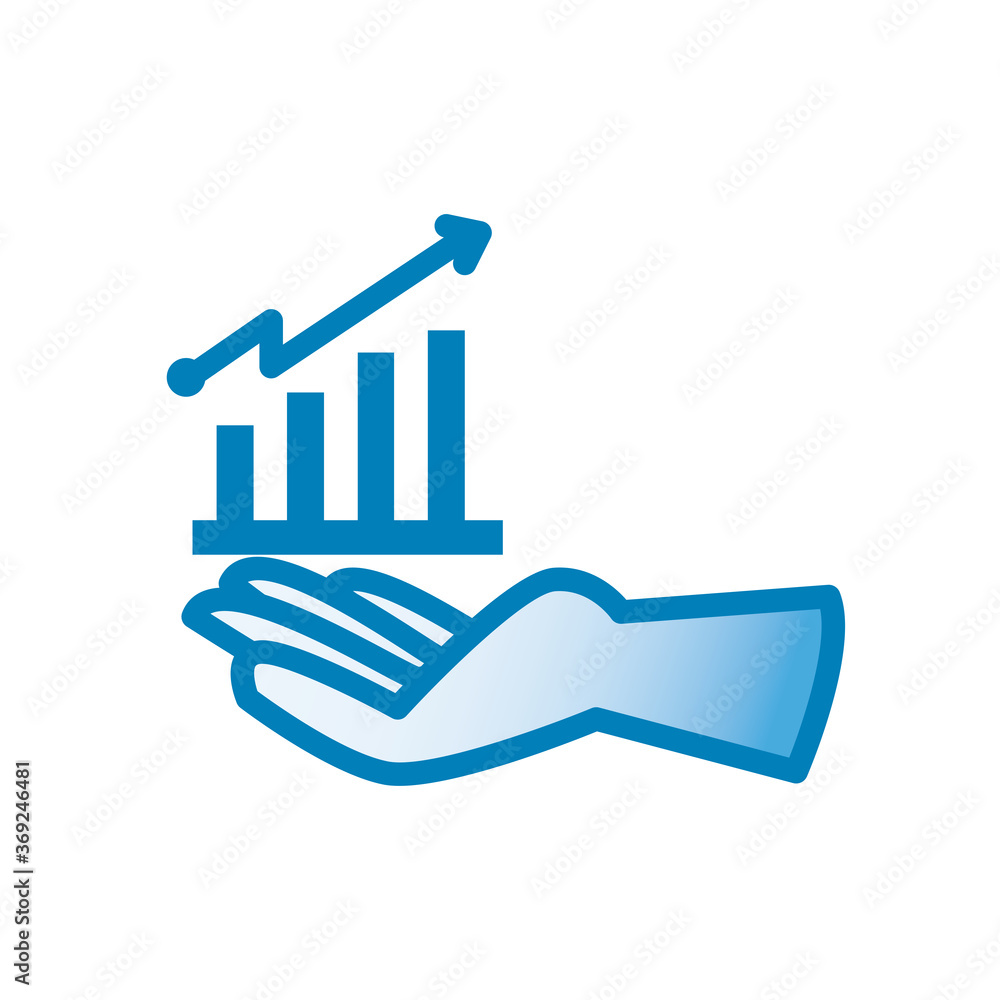 infographic bars chart line and gradient style icon vector design infographic bars chart line and gradient style icon vector design