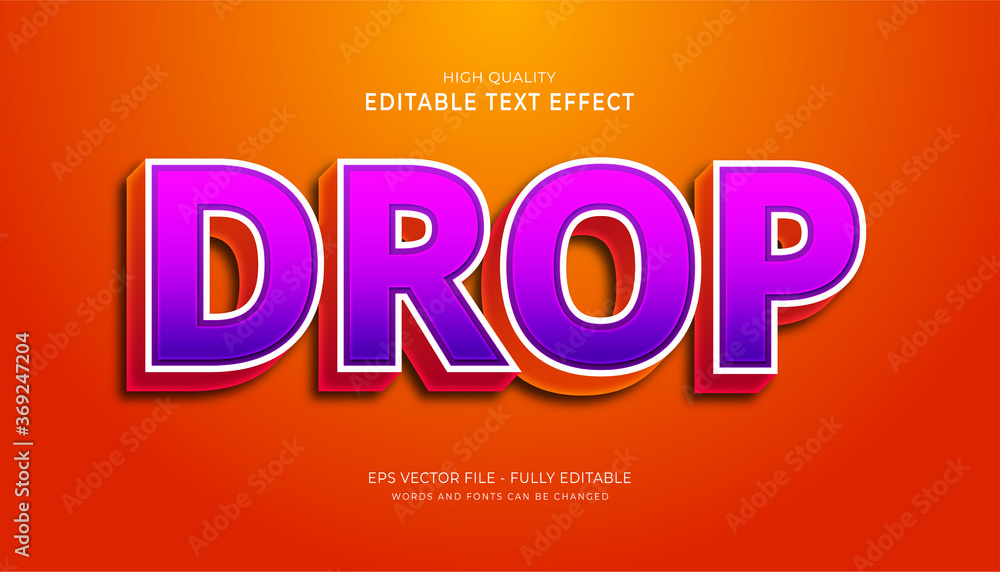 drop text effect,editable game text style effect drop text effect,editable game text style effect
